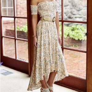 Altar'd State Olivia Maxi Dress Yellow Size Medium NWT